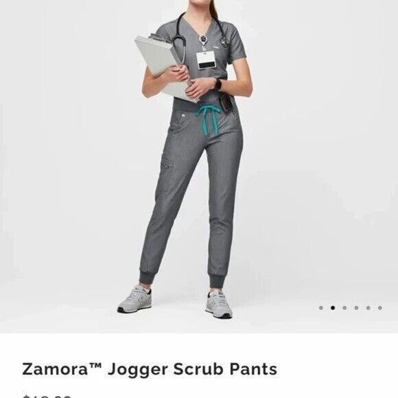 Figs Technical Collection Zamora Scrub Joggers In Graphite Women's Size Small - Picture 1 of 11